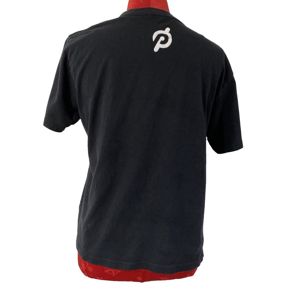 Peloton T-Shirt Size M Black Short Sleeve Tee Century 100 Rides Souvenir Top - Picture 3 of 5